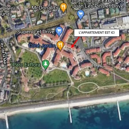 Appartement Super T2 Rénové Aperçu Toutes Commodités Antibes